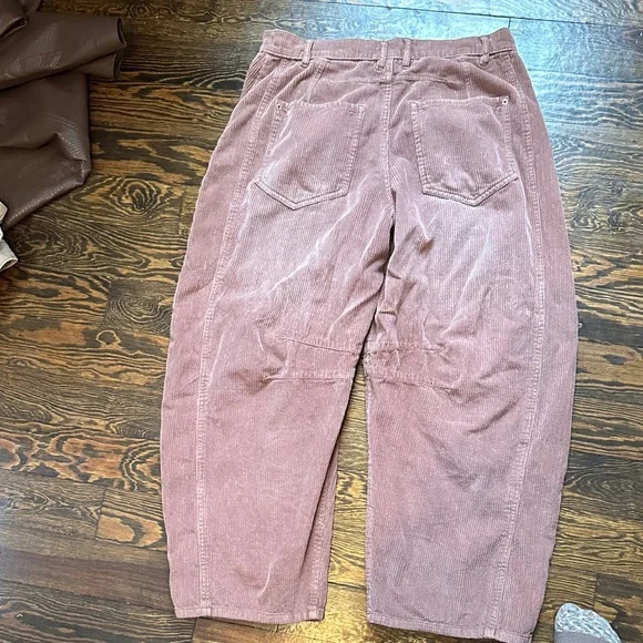Free people burnt orange corduroy barrel jeans - Picture 3 of 3